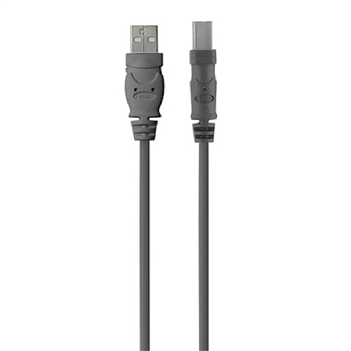 Belkin USB 2.0 A - USB 2.0 B, 4.8m câble USB 4,8 m USB A USB B Gris