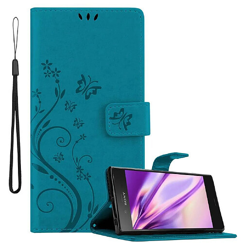 Cadorabo Coque Sony Xperia XZ1 Etui en Bleu