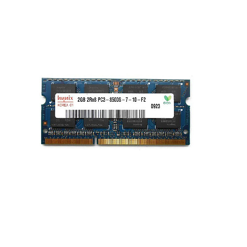 2Go RAM PC Portable SODIMM Hynix HMT125S6AFP8C-G7 DDR3 PC3-8500S 1066MHz CL7 · Occasion