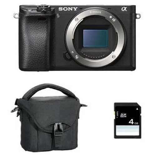 SONY A6400 Body Black + Camera Bag + 16GB SD card