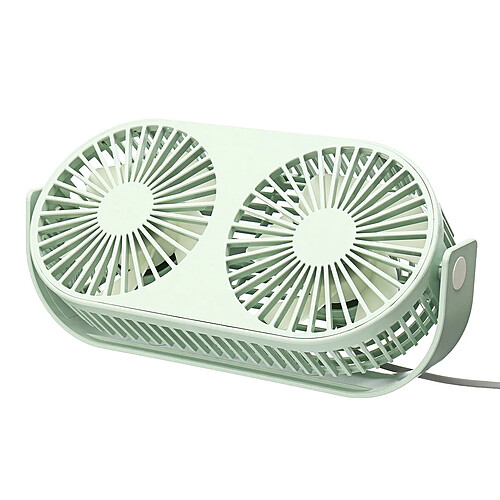 Mini Ventilateur de Table de Bureau Ventilateur Refroidisseur d'Air De Refroidissement Portable Ventilateur Silencieux à Double Tête 3 Vitesses