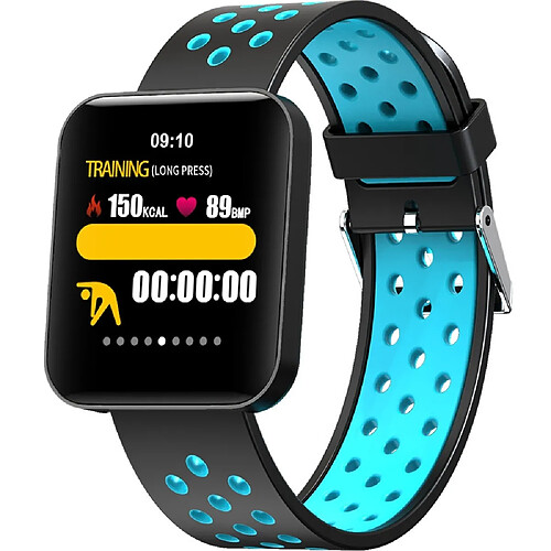 Wewoo Bracelet connecté S88 1,54 pouces Écran couleur TFT Smartwatch IP67 imperméableBracelet en siliconeRappel d'appel de soutien / Surveillance de la fréquence cardiaque / du sommeil / Rappel sédentaire / de la pression artérielle Bleu