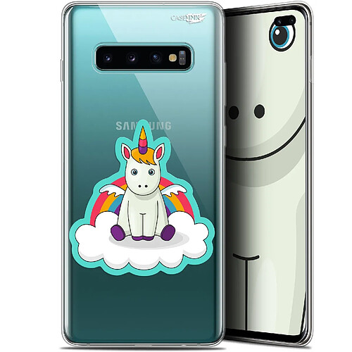 Caseink Coque arrière Samsung Galaxy S10+ (6.4 ) Gel HD [ Nouvelle Collection - Souple - Antichoc - Imprimé en France] Bébé Licorne