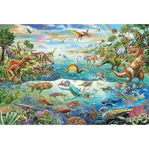 SCHMIDT SPIELE Puzzle Decouvre les dinosaures - 200 pieces