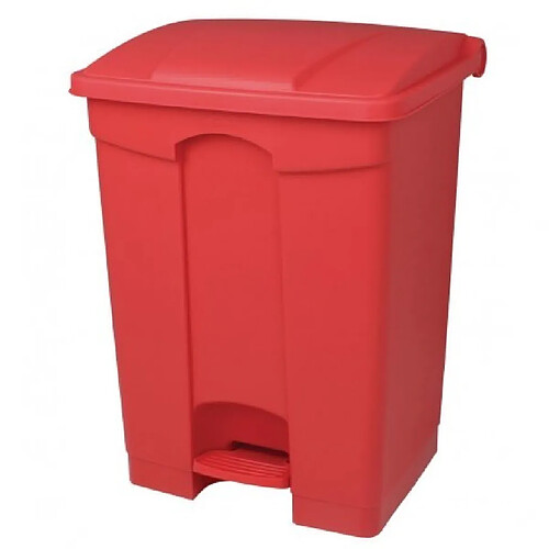 Jantex Poubelle de cuisine à pédale rouge 45L