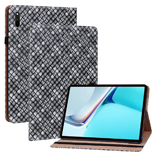 Etui en PU texture tissée multicolore noir pour votre Huawei MatePad 11 (2021)