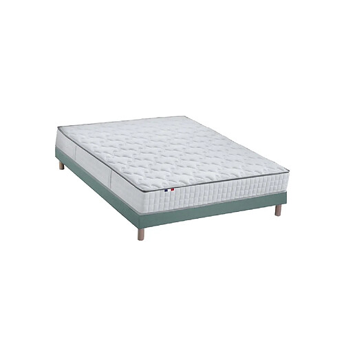 Idliterie Ensemble Matelas Ressorts COSMOS + Sommier - Made in France