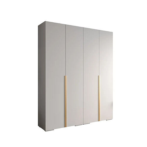 Abiks Meble Armoire Inova 1 À Portes Battantes 236,7/200/47 4 Portes (bianco/d’oro)