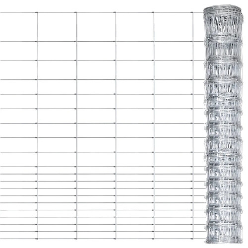 vidaXL Clôture de jardin Acier galvanisé 50x1,6 m Argenté