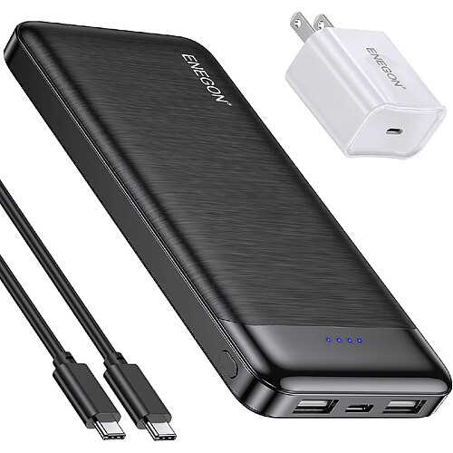 SANAG Power Bank 10000Mah+Caricabatterie, Batteria Caricatore Portatile Con Ricarica Rapida 5V/3A Spina Usb-C, 15W Mini Powerbank Per Apple Iphone 14/13/12/11, Ipad,Airpods Pro, Xiaomi,Huawei,Samsung