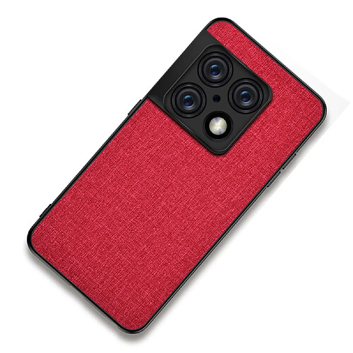 Coque en TPU + PU rouge pour OnePlus 10 Pro 5G