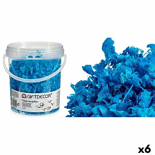 Gift Decor Copeaux décoratifs 1,4 L Bleu clair (6 Unités)