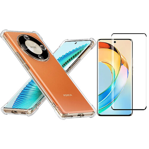 Coque Pour Honor Magic 6 Lite 5G Silicone Transparente Angles Renforces + Verre Trempe Little Boutik©