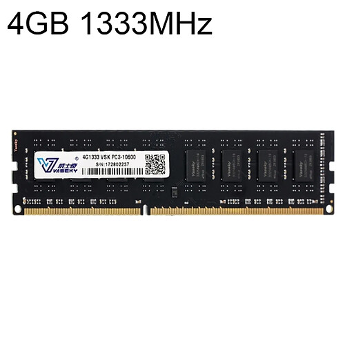 Wewoo Vaseky 4GB 1333 MHz PC3-10600 DDR3 PC Mémoire RAM Module pour ordinateur de bureau