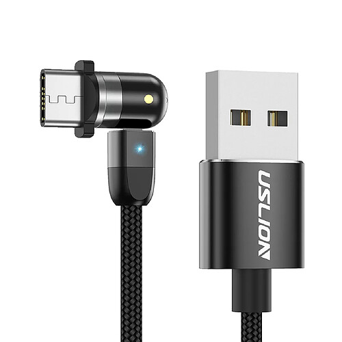 540 Câble USB De Charge Magnétique 360180 Noir 0,5 M Type-C