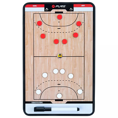 Pure 2 improve Tableau tactique handball 34,5x21,5 cm avec accessoires Pure2Improve