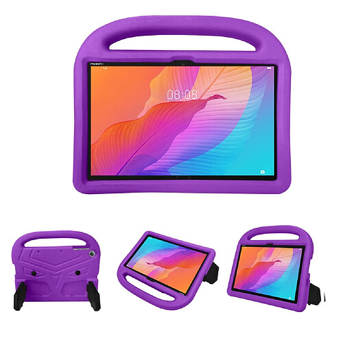 Coque en TPU Moineau Style EVA avec béquille violet pour votre Huawei Enjoy Tablet 2 10.1/T10 9.7/T10S 10.1