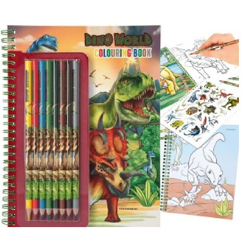 Ylvi Dino World - Album à colorier avec crayons