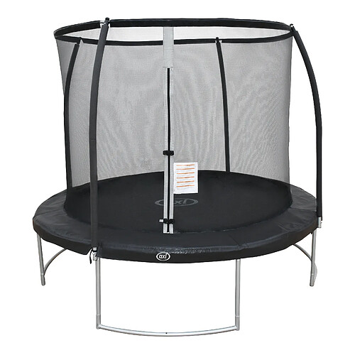 Trampoline rond avec filet - AXI Boston Ø 244 cm en noir | Trampoline entérré et hors sol pour enfants | Pour le jardin / l'extérieur