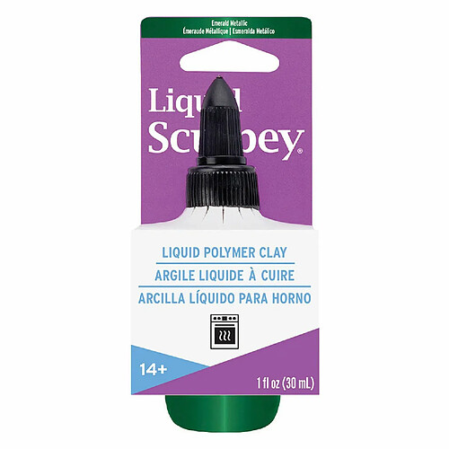 Argile liquide À Cuire Sculpey - Vert Métallique 30 ml