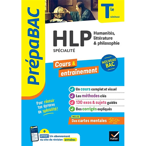 HLP, humanités, littérature & philosophie spécialité terminale générale : nouveau bac · Occasion