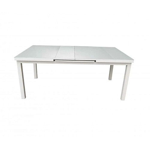 Delorm Table de jardin extensible nice blanche