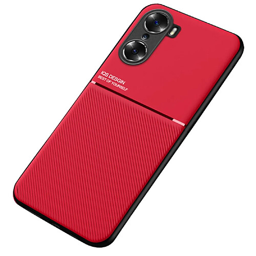 Coque en TPU + PU style d'affaires, antichoc rouge pour votre Honor 60