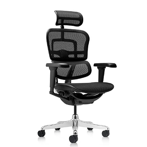 Chaise de bureau / fauteuil de direction ERGOHUMAN ULTRA GEN2 tissu net noir hjh OFFICE