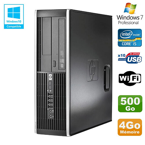 PC HP Elite 8300 SFF Core I5 3470 3.2GHz 4Go Disque 500Go Graveur USB3 Wifi W7 · Occasion