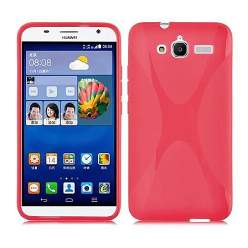 Cadorabo Coque Huawei ASCEND GX1 Etui en Rouge