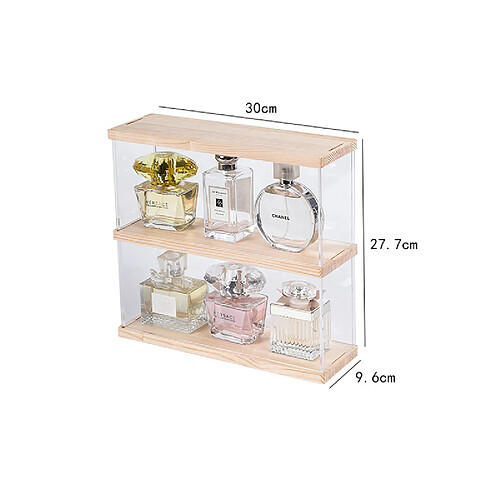 Universal 1PCS Boîte de rangement de parfum de grande capacité Étagère de présentation de jouets 2Array Vernis à ongles Boîte de parfum Boîte de rangement de divers Étagère de bijoux