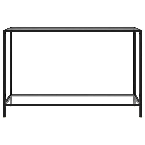 Maison Chic Table console | Meuble d'entrée | Table d'appoint Transparent 120x35x75 cm Verre trempé -GKD27487