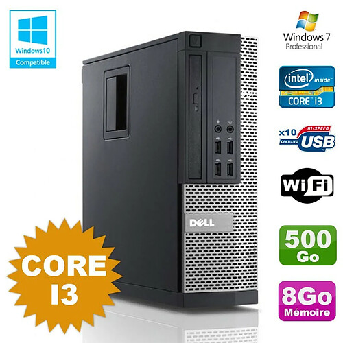 PC Dell Optiplex 7010 SFF Core I3 3.1GHz 8Go Disque 500Go DVD Wifi W7 · Occasion