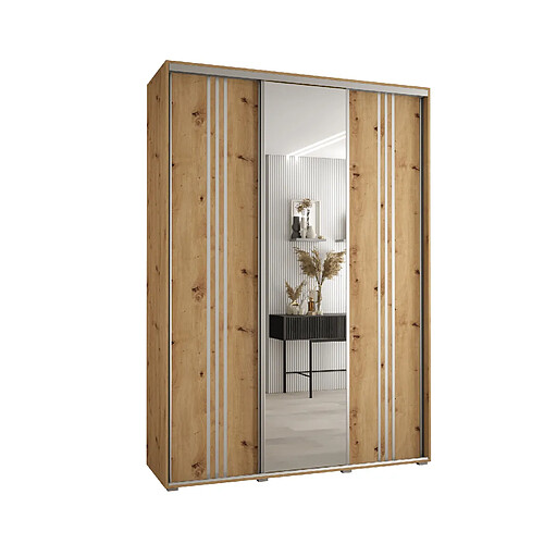 Abiks Meble Armoire DAVOS 7 À Portes Coulissantes 235,2/170/60 3 Portes