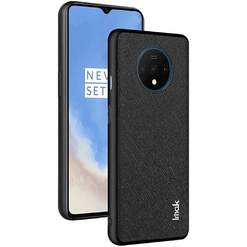 Imak Coque en TPU + PU imitation daim avec antidéflagrant texture croisée pour votre OnePlus 7T