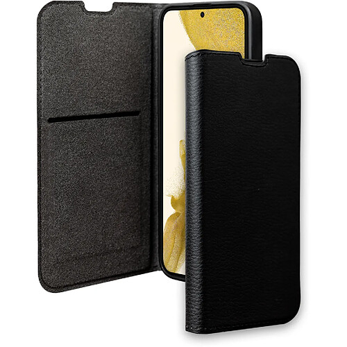 Bigben Etui Folio Wallet noir pour Samsung Galaxy S22 5G - 65% Plastique recyclé Certifié GRS