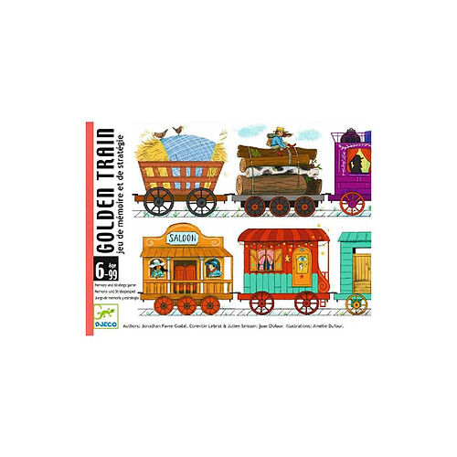 Djeco Golden Train jeu de memoire