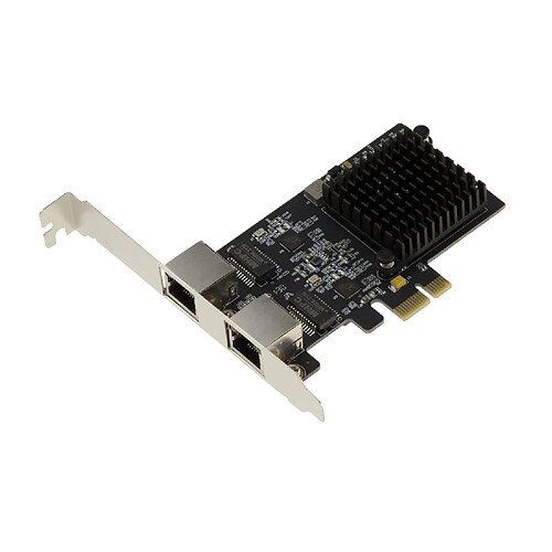 Kalea-Informatique PCIe 2.5 LAN Dual Gigabit ETHERNET 10 100 1000 2500 1G 2.5G 2 ports RJ45. REALTEK RTL8125