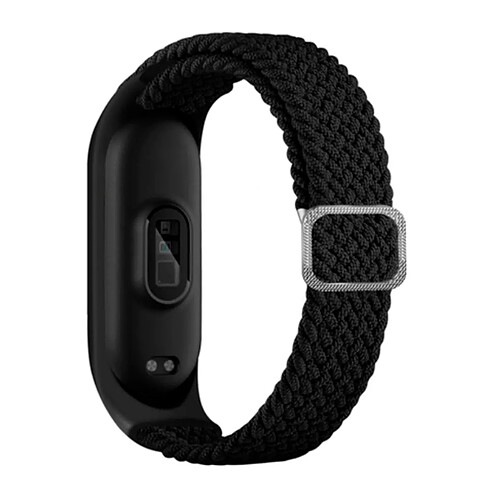 PHONECARE Bracelet Braided NylonSense Avec Boucle Ajustable pour Xiaomi Mi Band 5 - Noir