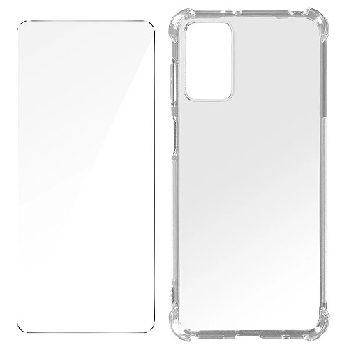 Avizar Pack Protection Motorola Moto G42 Coque Renforcée + Verre Trempé Transparent