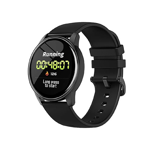 Universal Montre intelligente tactile Homme Tension artérielle Surveillance du rythme cardiaque Montre intelligente ronde Femme Horloge sportive imperméable IOS | Montre intelligente (W8 silicone noir)