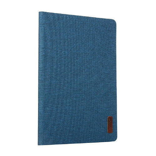 Etui en PU tissu avec support bleu pour votre Apple iPad 10.2 (2019)