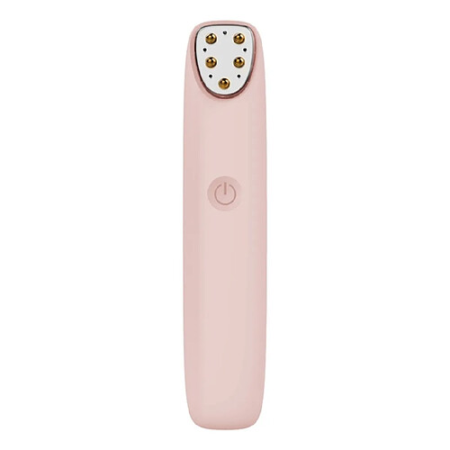 Universal Radiofréquence radiofréquence masseur d'yeux anti-âge rides masseur d'appareils électriques portables cercle sombre stylo de massage vibratoire du visage | Appareil de beauté domestique (rose)