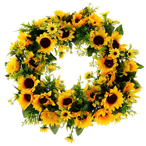 fleur de tournesol artificielle guirlande fête de mariage décoration décor maison mur