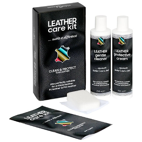 vidaXL Kit d'entretien du cuir CARE KIT 2x250 ml