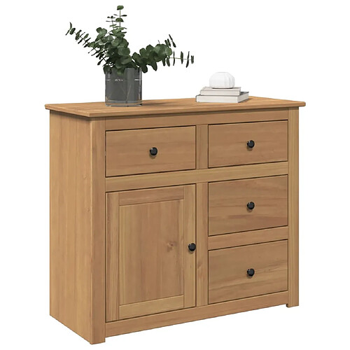 vidaXL Buffet avec tiroirs Panama 93x40x80 cm bois massif de pin