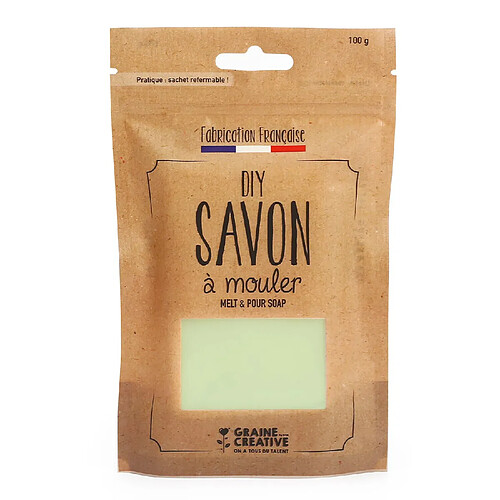 Graines Creatives Savon à Mouler 100 g - Vert d'eau