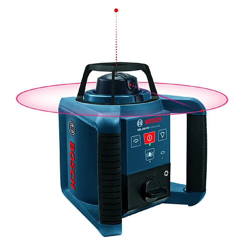 Bosch - Laser rotatif portée avec récepteur 250m - GRL 250 HV