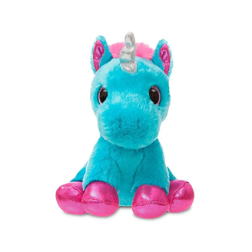 AURORA - Aurora World 60860 Sparkle Tales Moonbeam Unicorn Peluche, Turquoise, 17,8 cm