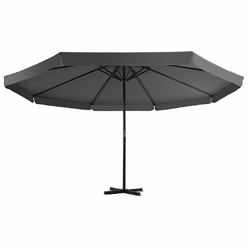 Maison Chic Parasol Jardin | Parasol avec base portable Anthracite - GKD49472